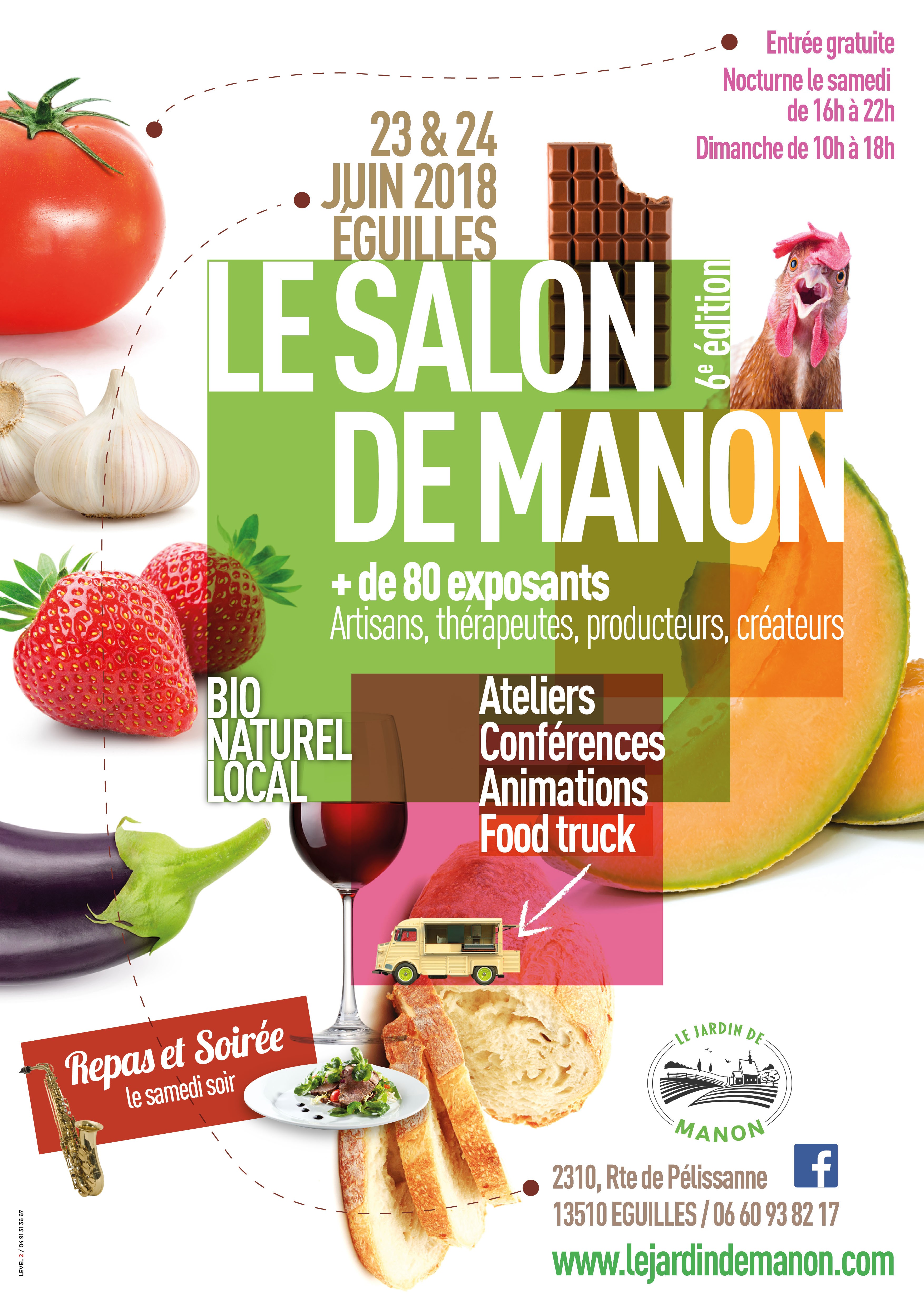 Venez exposer au Salon de Manon le 23 & 24 juin 2018 à EGUILLES !